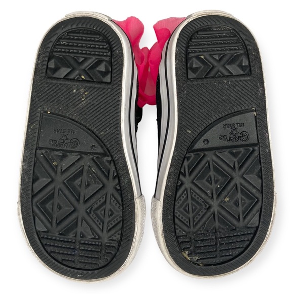 Converse All Stars Size 5 Block Party Tule Frill Chuck Taylor Zip Hi Top Shoes - Picture 10 of 11